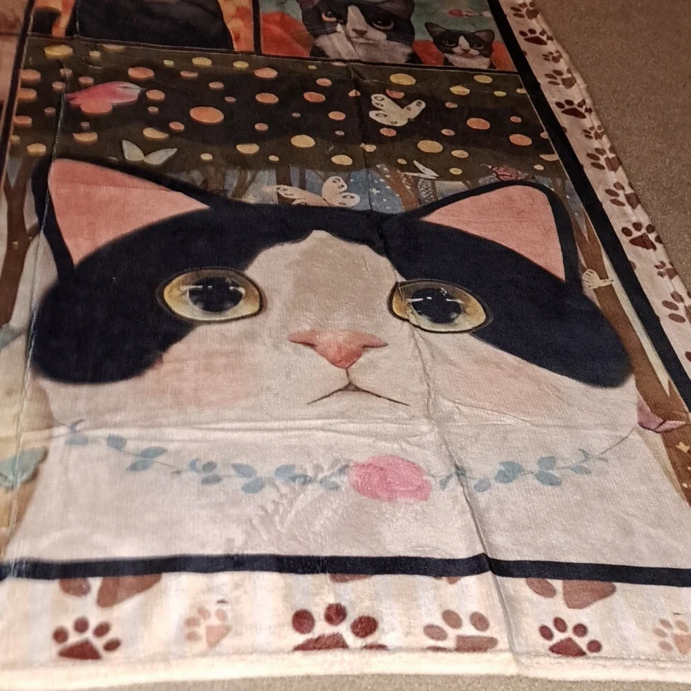 👻Cat throw blanket SALE/ BUNDLE ONLY 2or more items - Picture 2 of 7